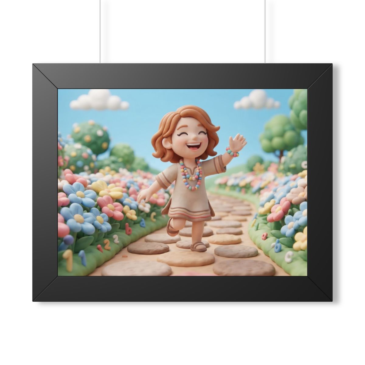 Framed Horizontal Poster - Wide Meadow — Black (14×11... |...