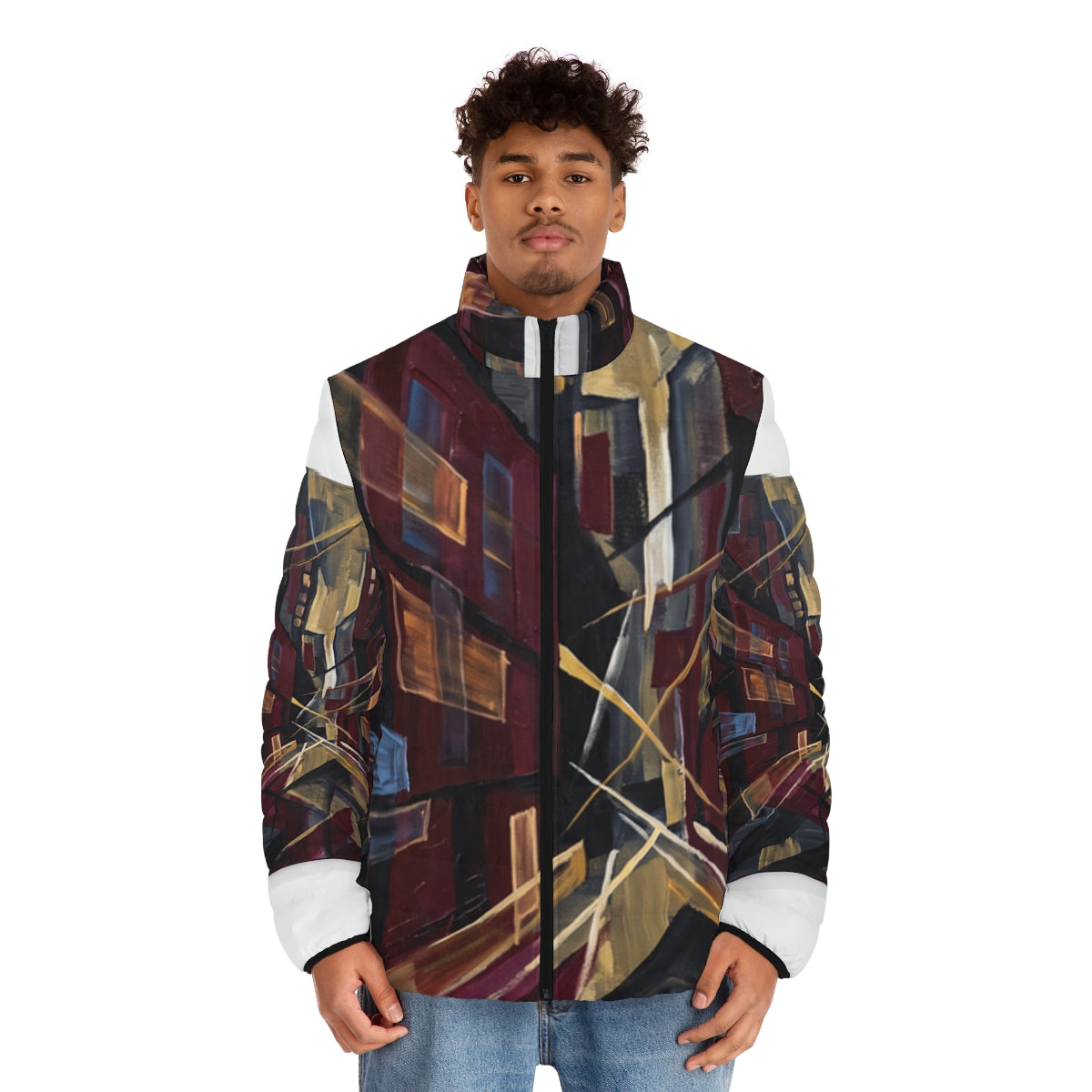 Men's Puffer Jacket - Urban Perspective | Echovira Gallery