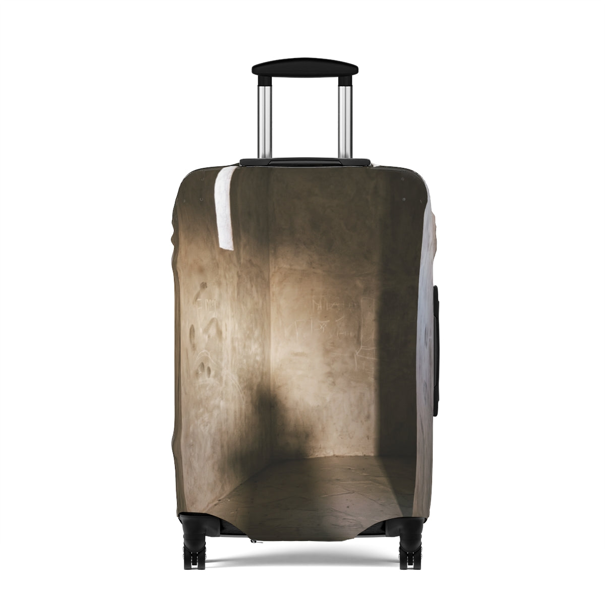 Luggage Cover - Shadows of the Citadel moody architectural...