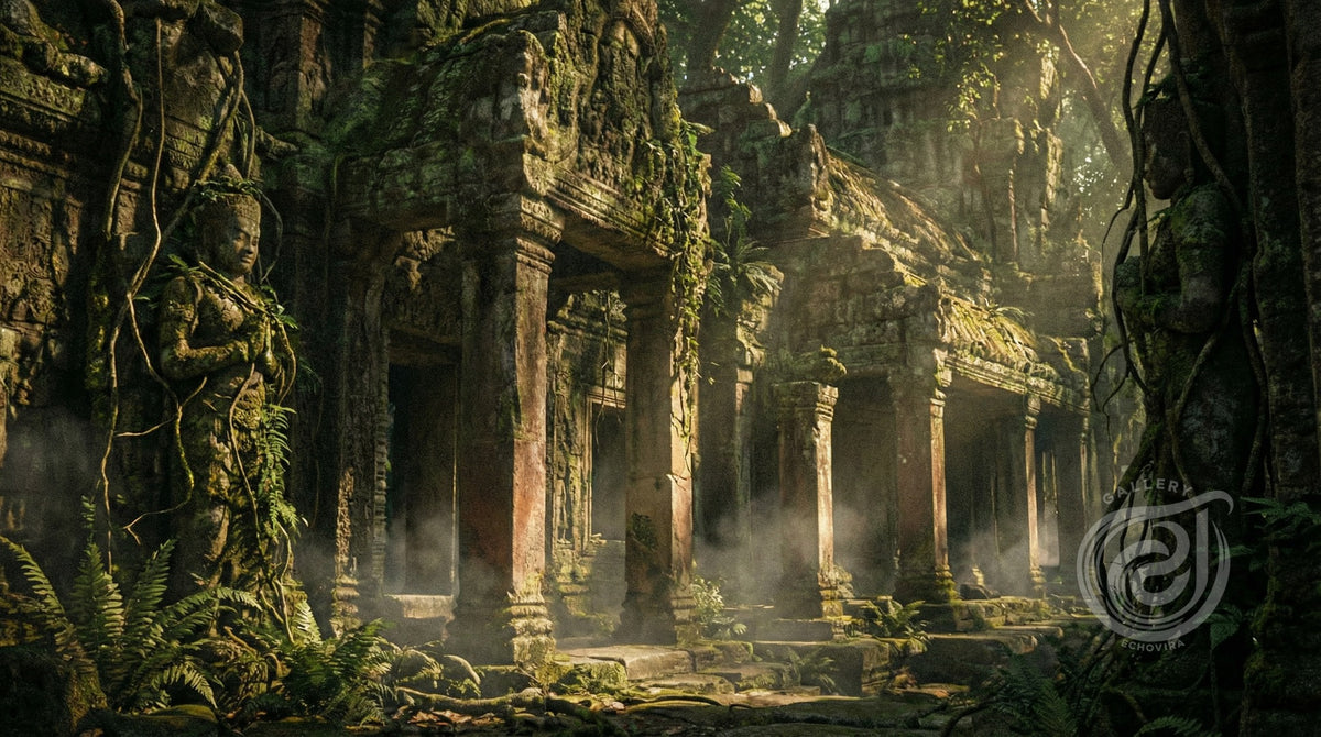 Ancient Jungle Temple Art | Echovira Gallery