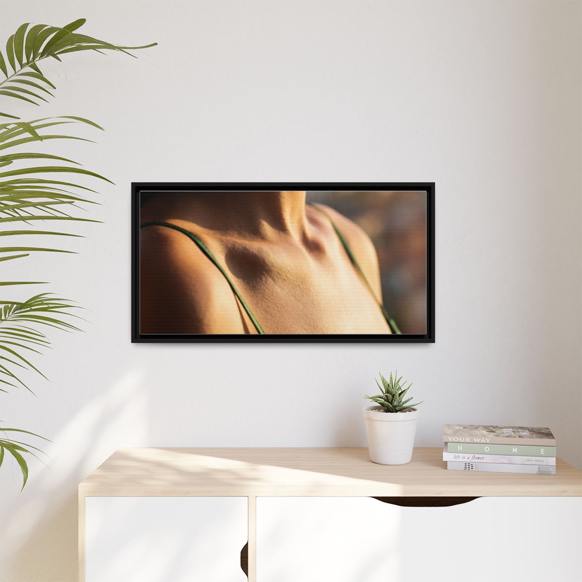 Matte Canvas Framed - Golden Hour Portrait — Black / 1.25"