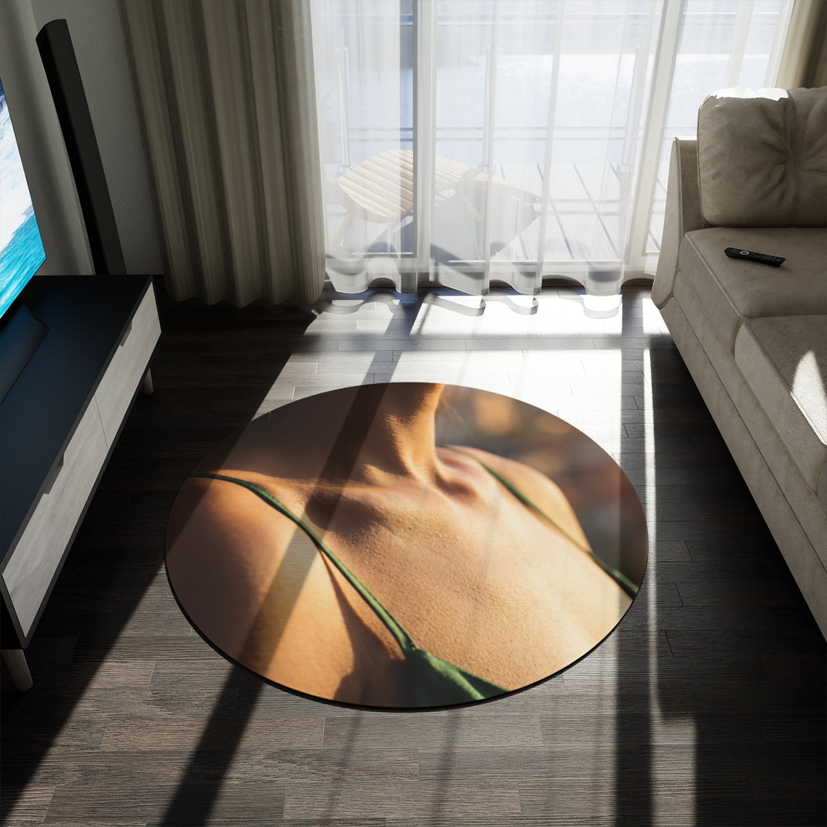 Round Rug - Golden Hour Accent Decor