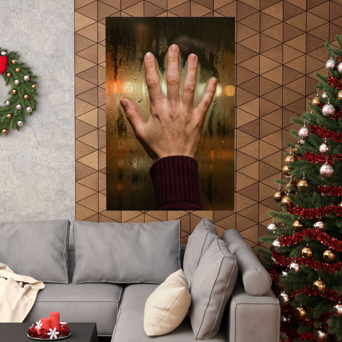 Matte Vertical Posters - Rainy Window (8×10 & 36×54) |...