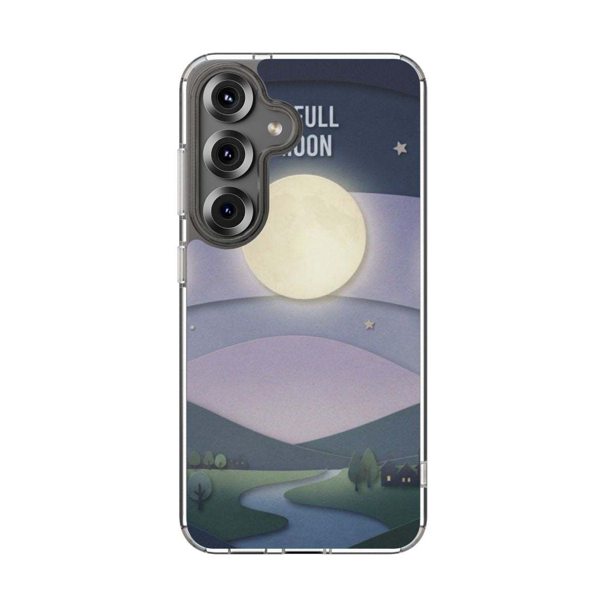Clear Impact-Resistant Case - Moon | Echovira Gallery