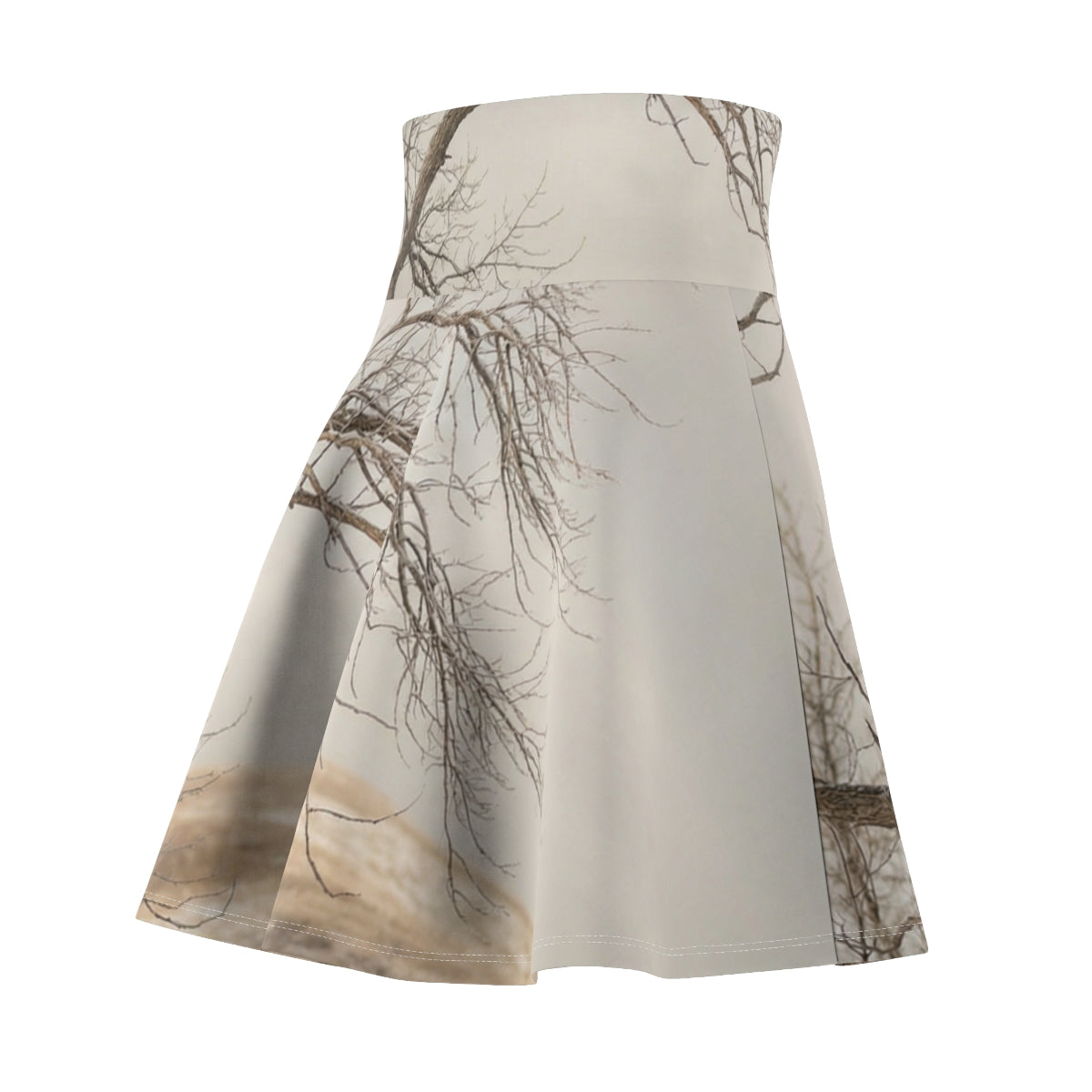 Women's Skater Skirt - Winter Branch Solitude Landscape |...