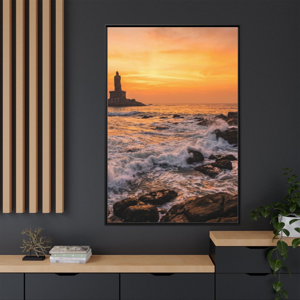 Framed Matte Canvas - Majestic Golden Coast
