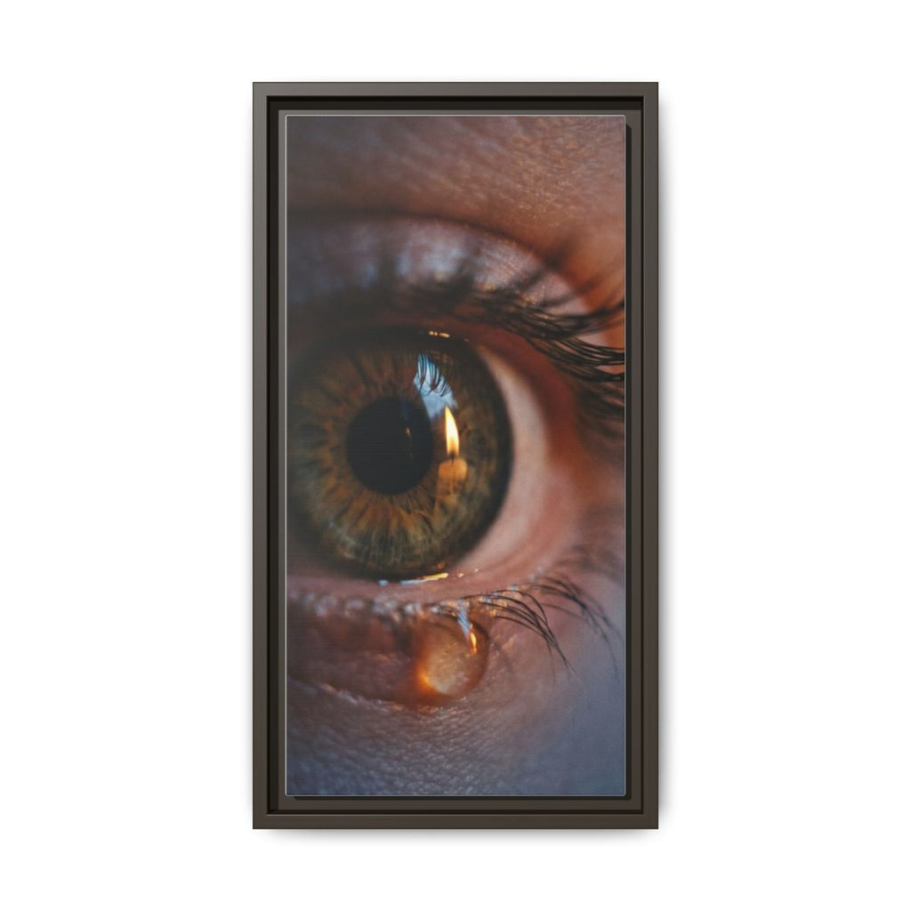 Matte Canvas, Framed - Luminous Tear