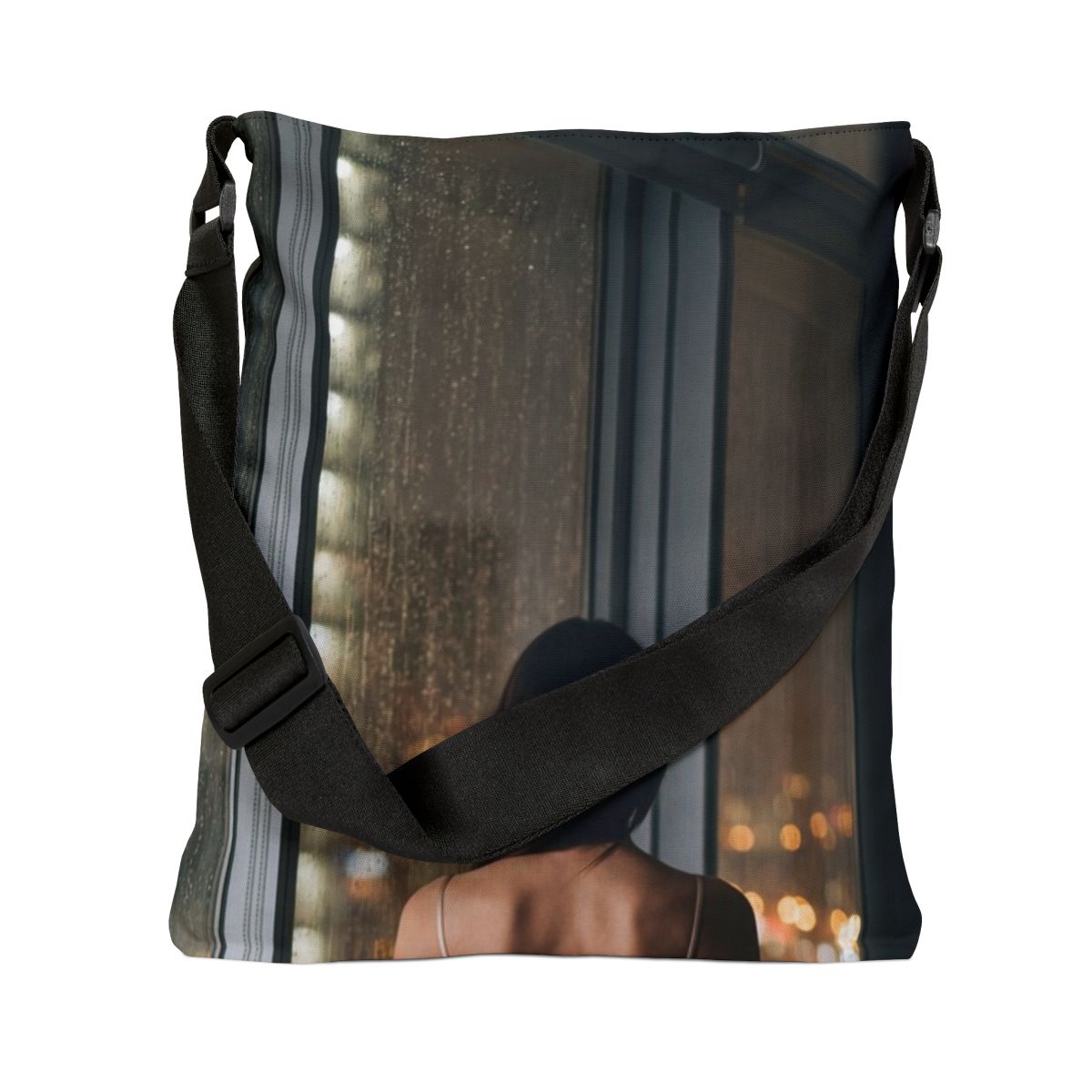 Adjustable Tote Bag - Midnight Reflection | Echovira Gallery