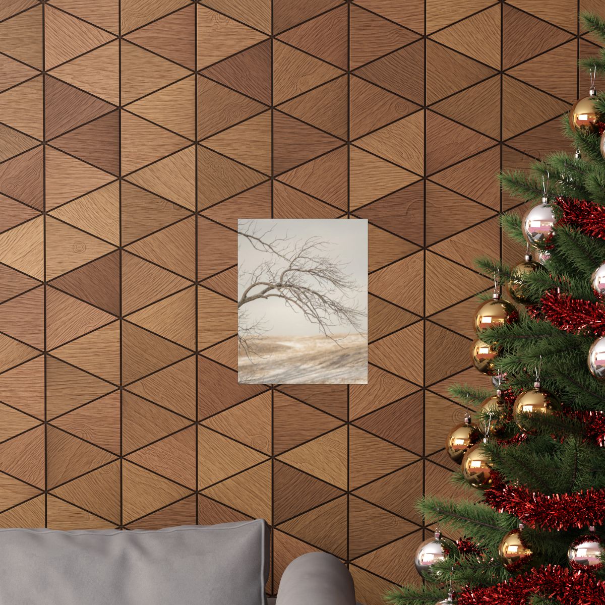 Matte Vertical Posters - Winter Branch Solitude Landscape......
