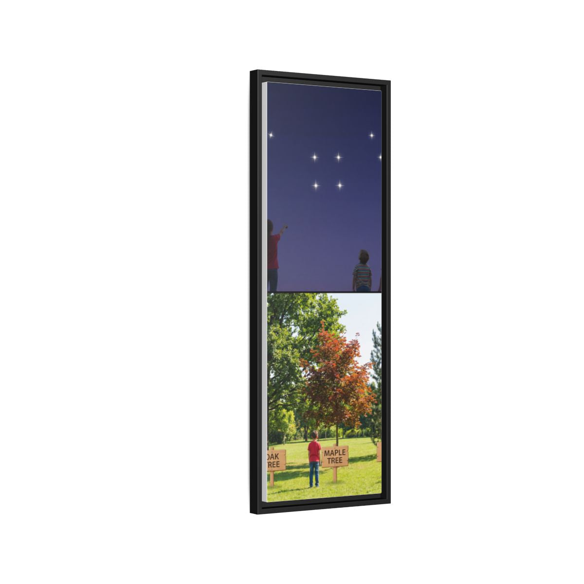 Gerahmte Leinwand (matt) - Discovery — Schwarz / 3,18 cm
