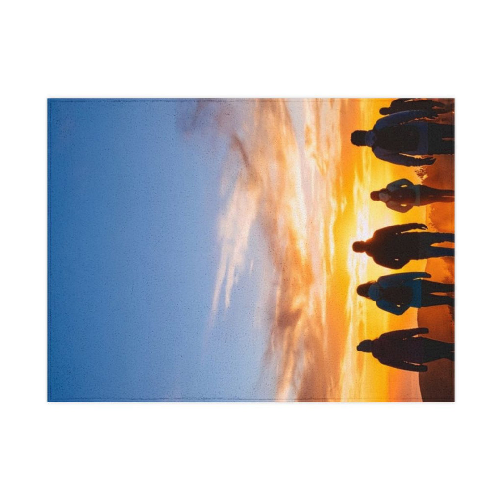 Toddler Blanket - Sunset Mountain Trail | Echovira Gallery