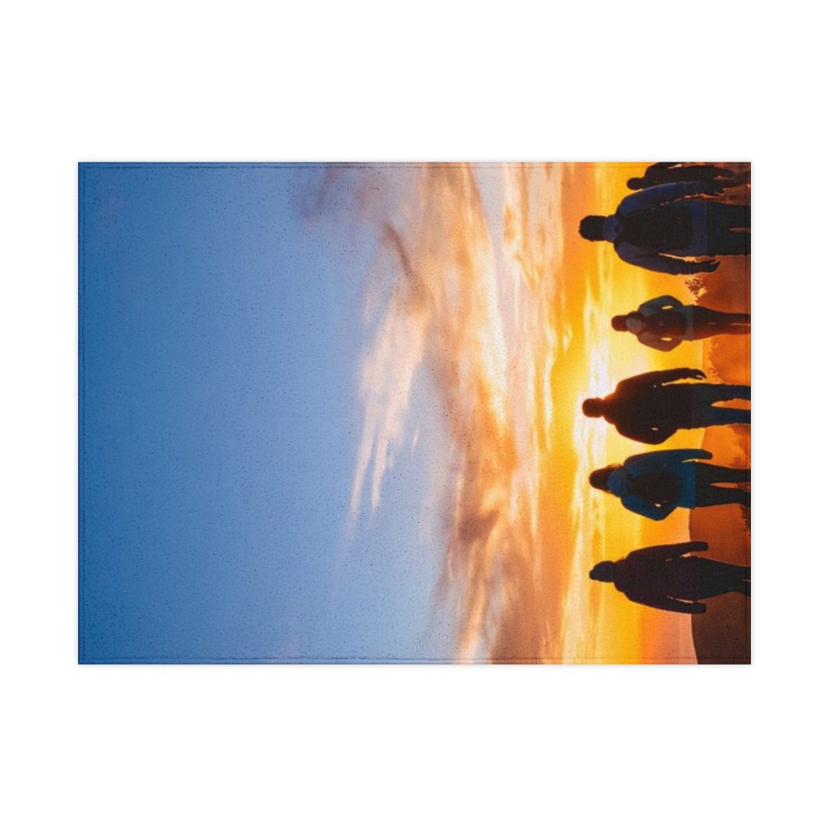 Toddler Blanket - Sunset Mountain Trail | Echovira Gallery