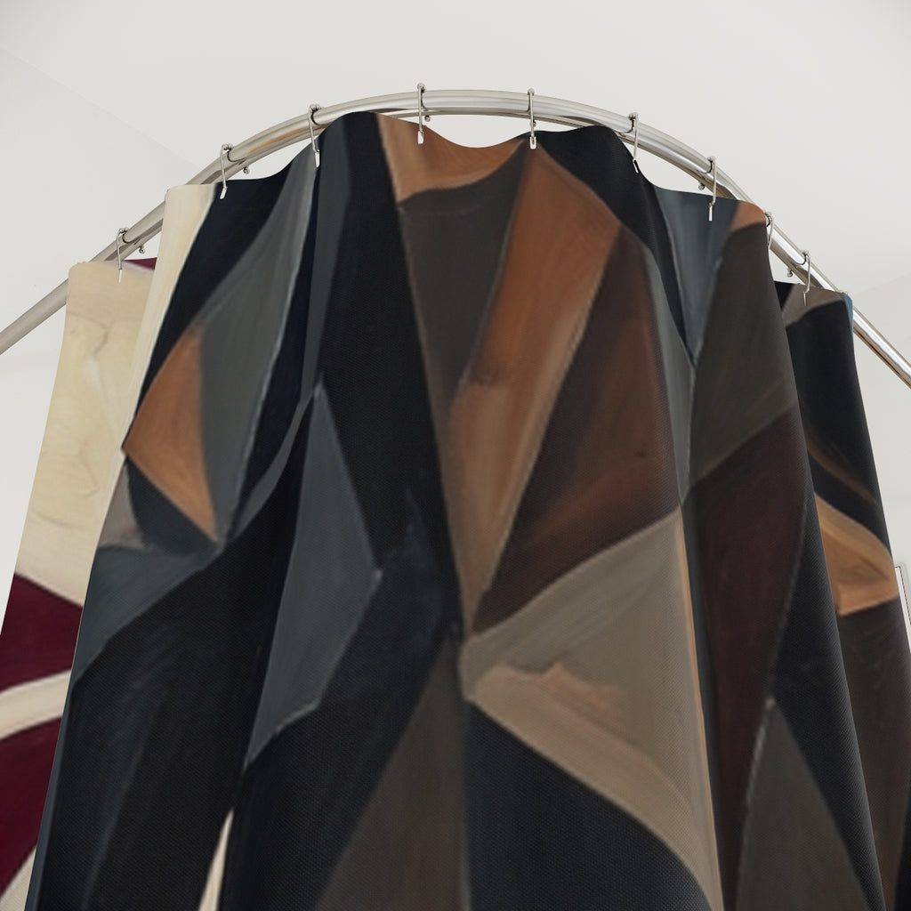 Shower Curtain - Cubist Silhouette | Echovira Gallery