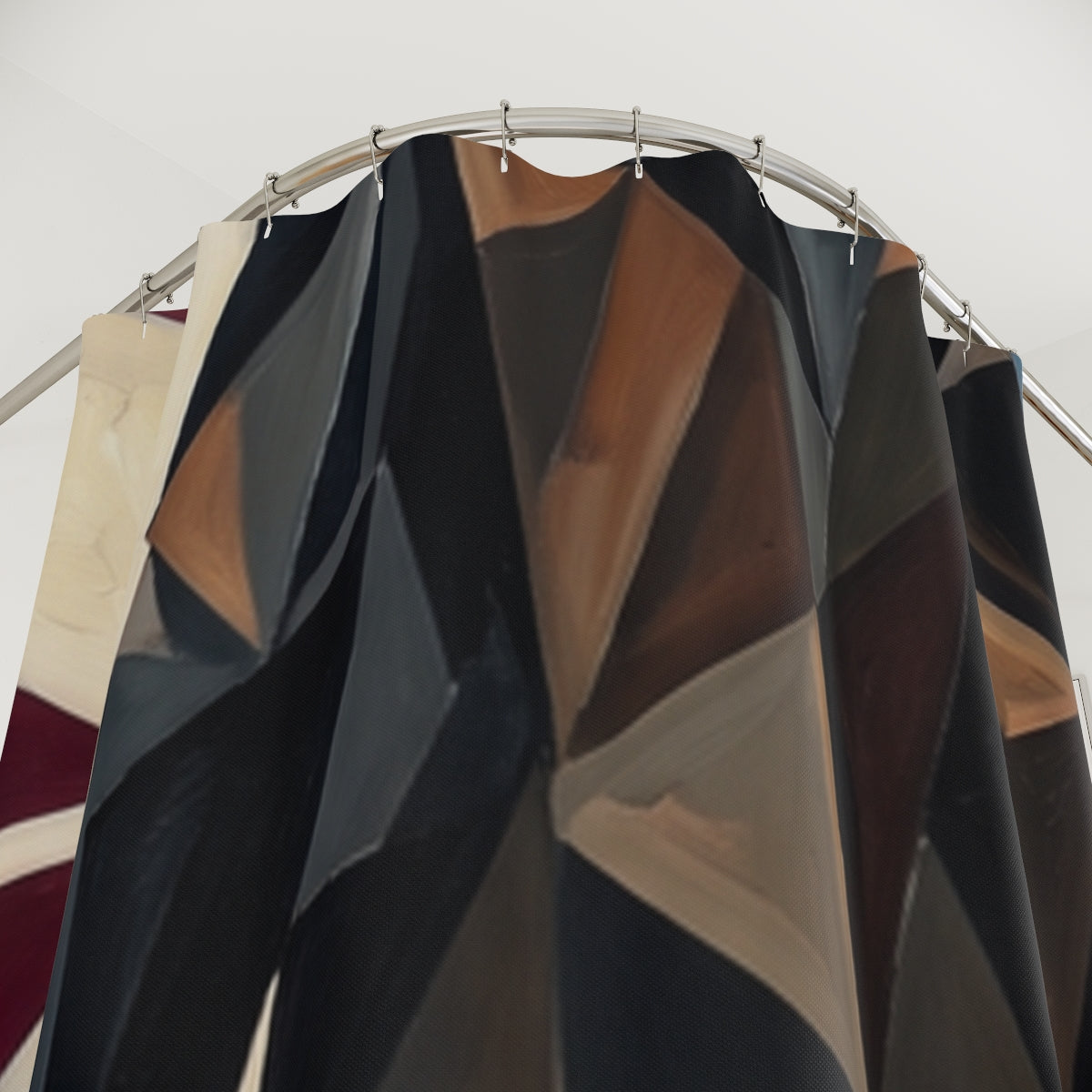 Shower Curtain - Cubist Silhouette | Echovira Gallery