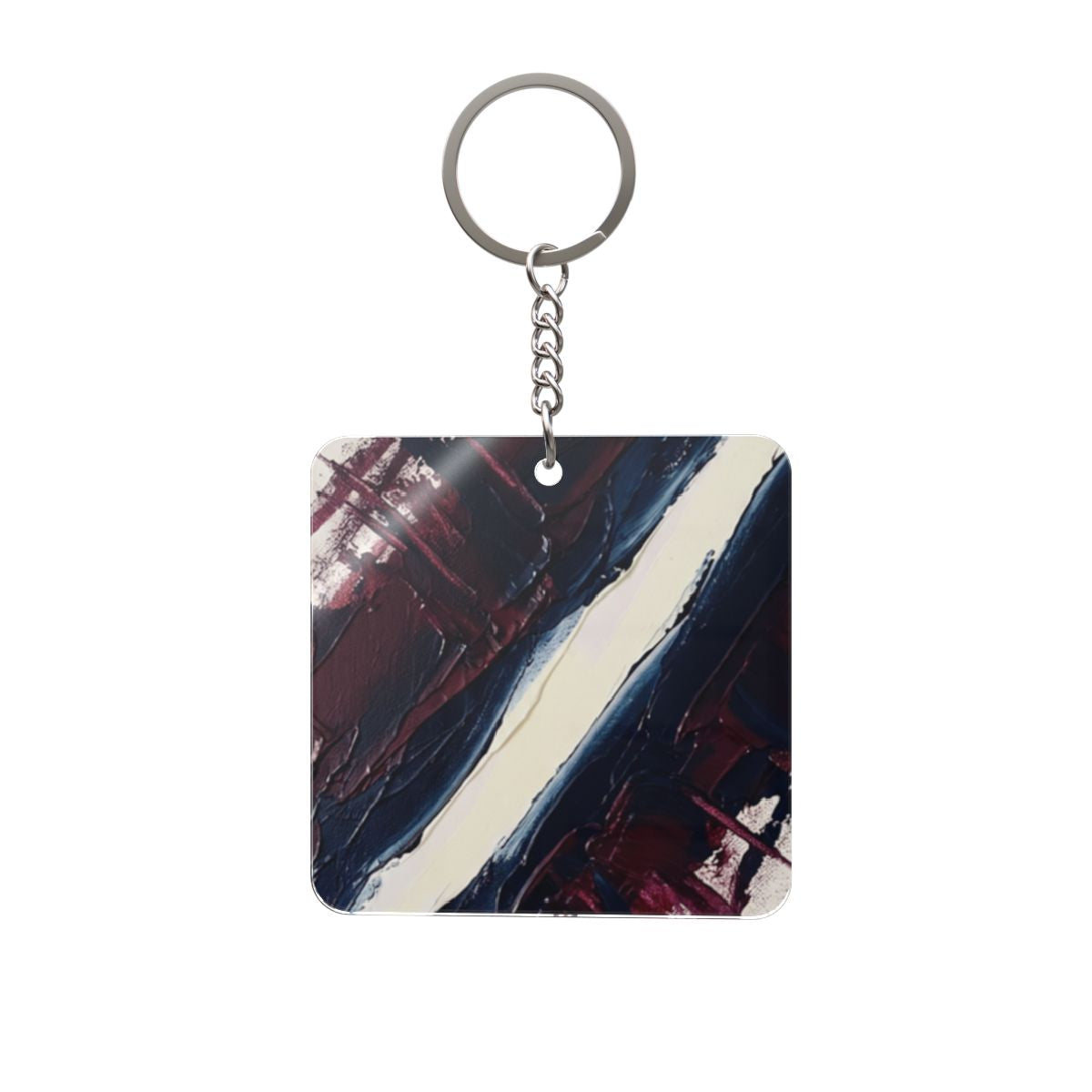 Square Keychain - Velvet Horizon | Echovira Gallery