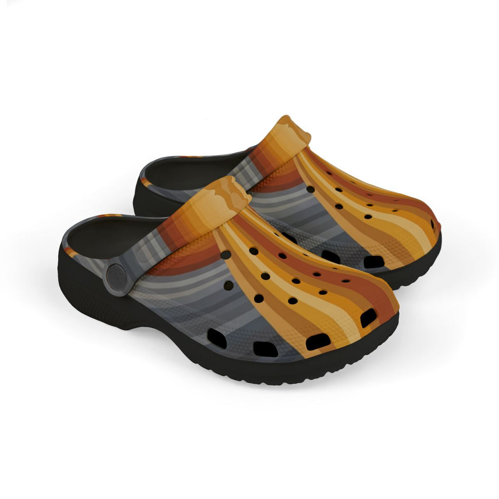 Kids' Foam Clogs with Retro Silhouette Art