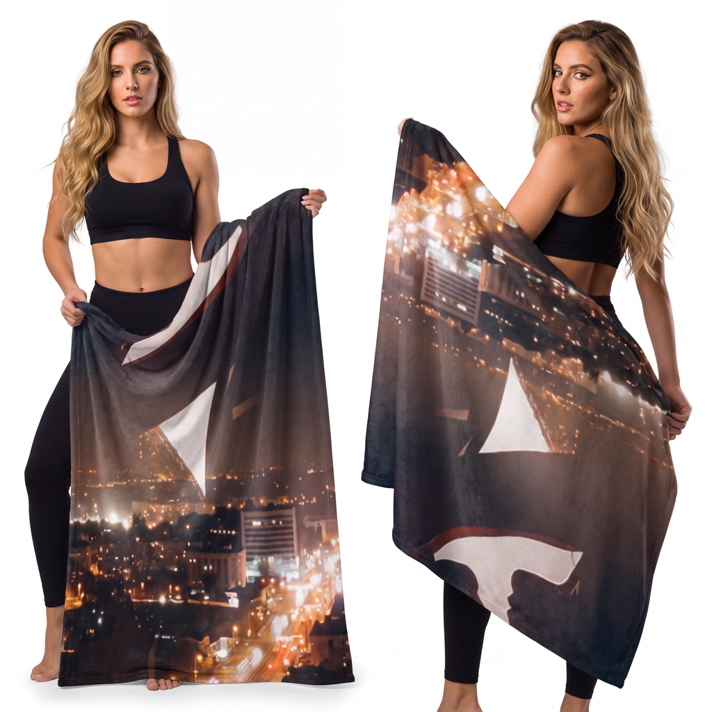 Microfiber Blanket - Midnight City Romance | Echovira...