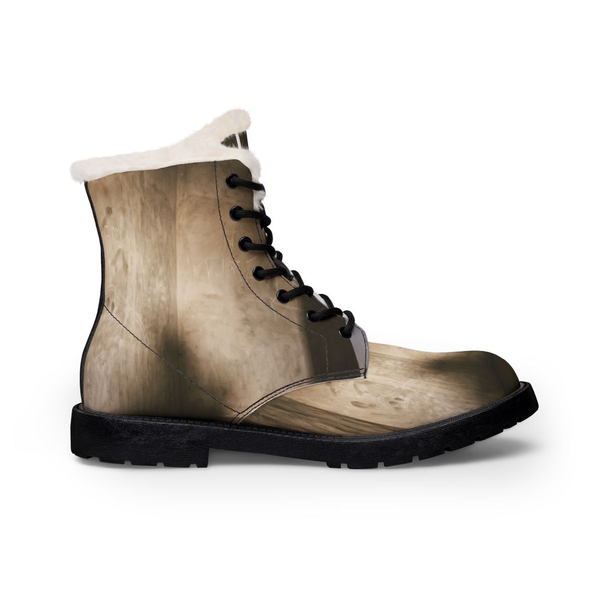 Men's Fur and Leather Boots - Shadows of the Citadel moody...