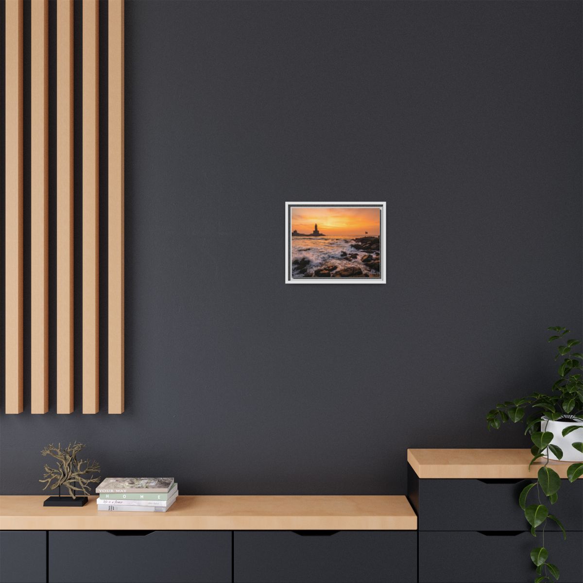 Framed Matte Canvas - Majestic Golden Coast