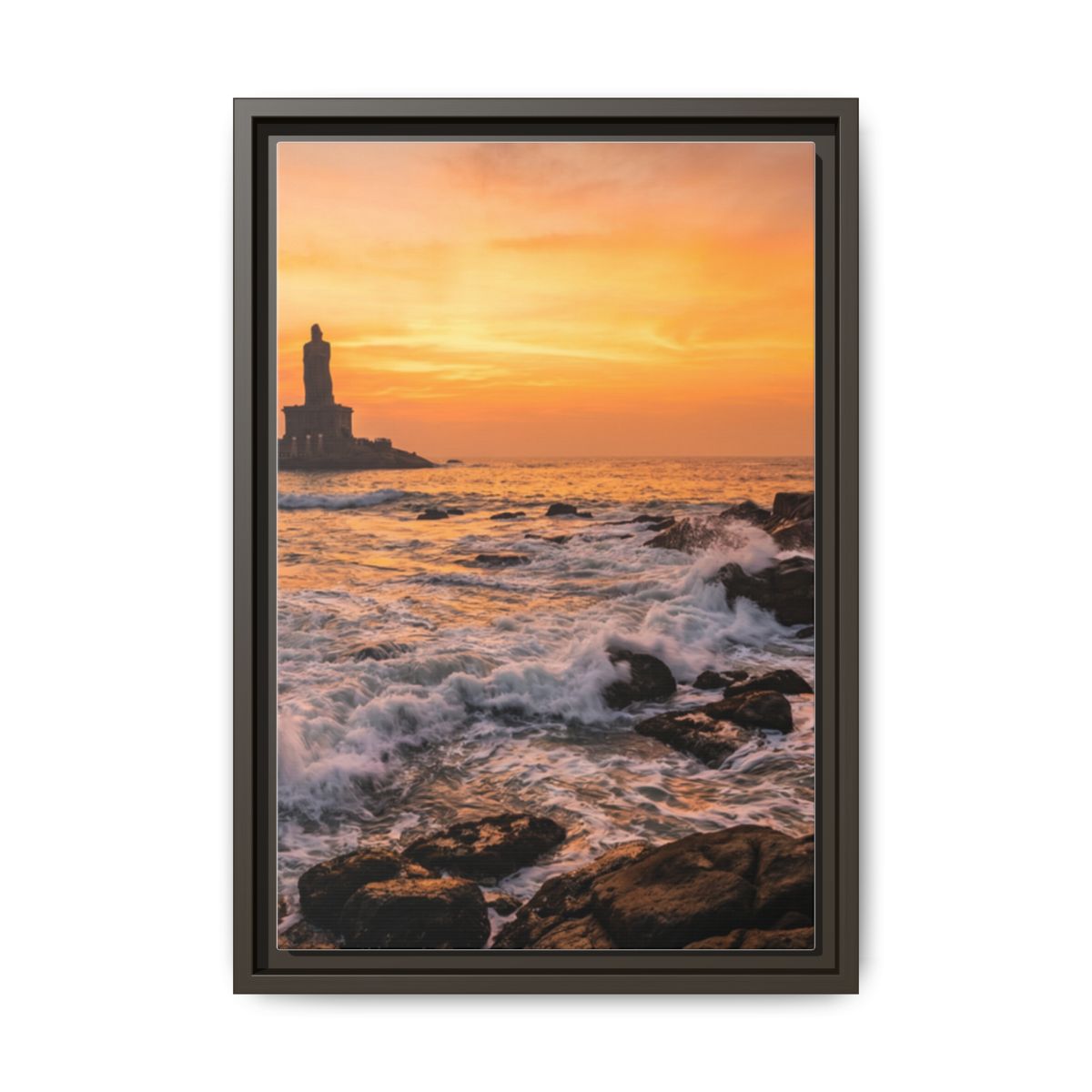 Framed Matte Canvas - Majestic Golden Coast