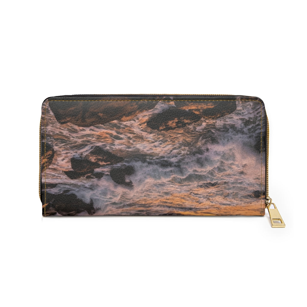 Zipper Wallet - Coastal Golden Dawn