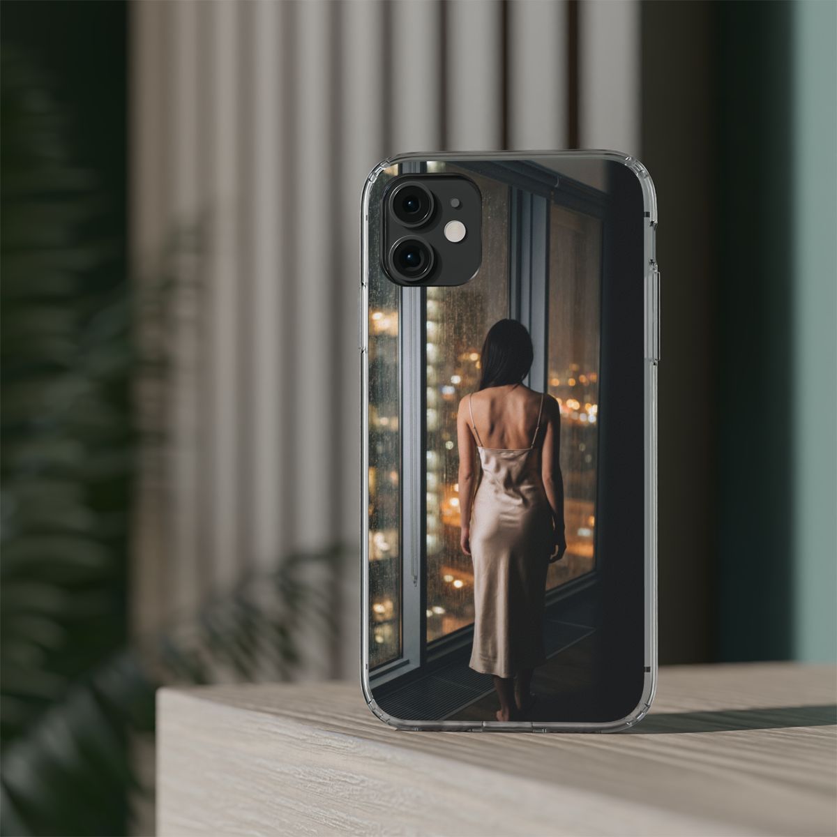 Clear Impact-Resistant Cases - Clear Phone Case - Rainy Mood...