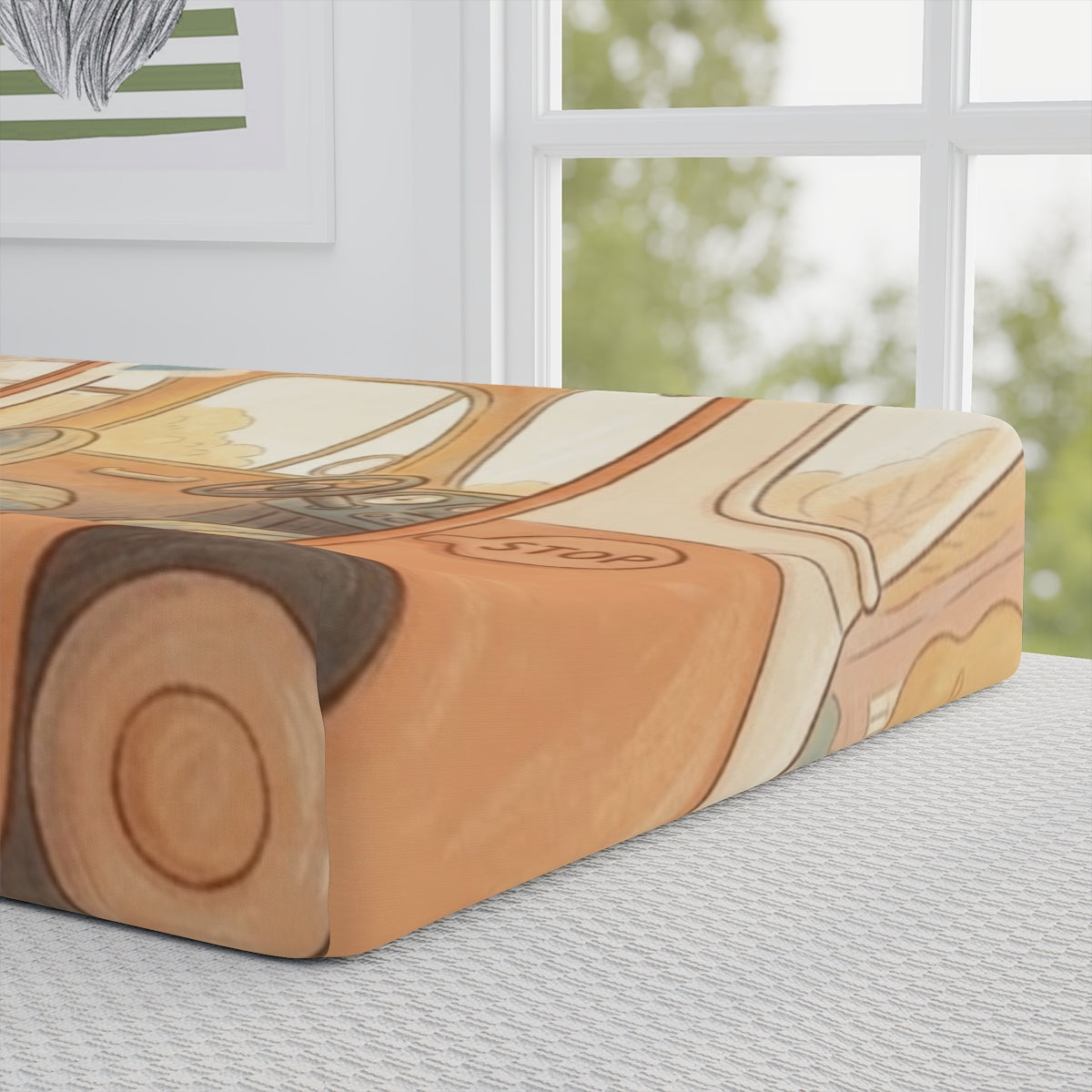 Baby Changing Pad Cover - Gentle Bus Ride | Echovira Gallery