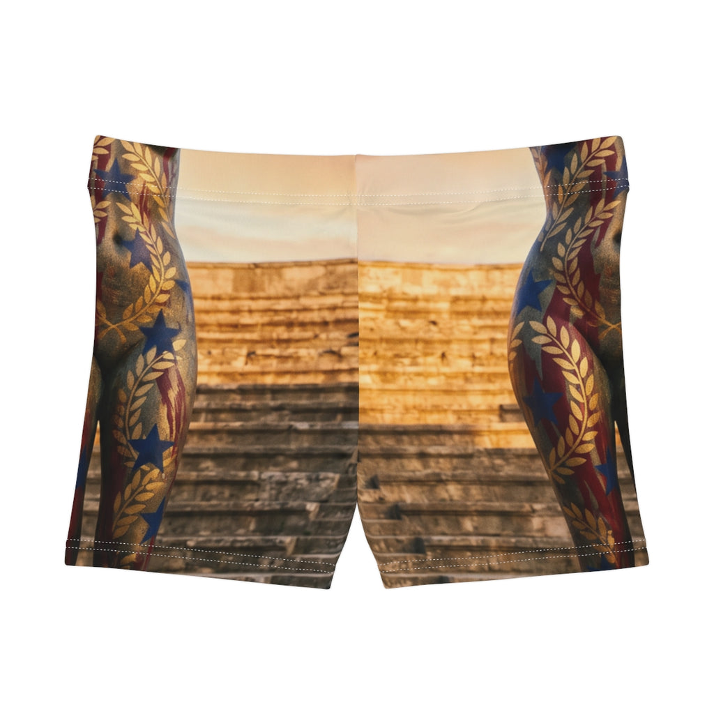 Classical Goddess Bronze Art Women's Shorts
