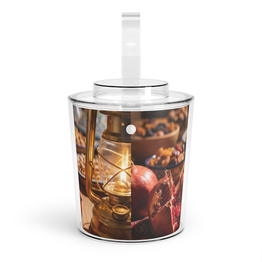 Ice Bucket with Tongs - Warm Lantern Feast | Echovira...