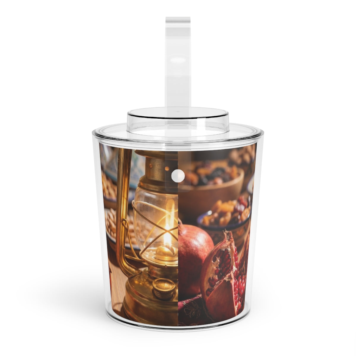Ice Bucket with Tongs - Warm Lantern Feast | Echovira...