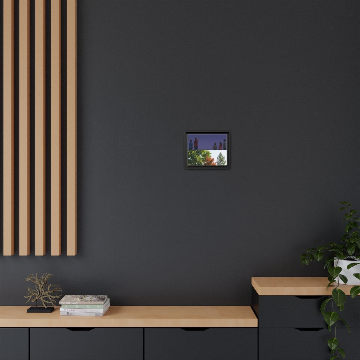 Framed Matte Canvas - Wilderness Gallery — Black / 1.25"