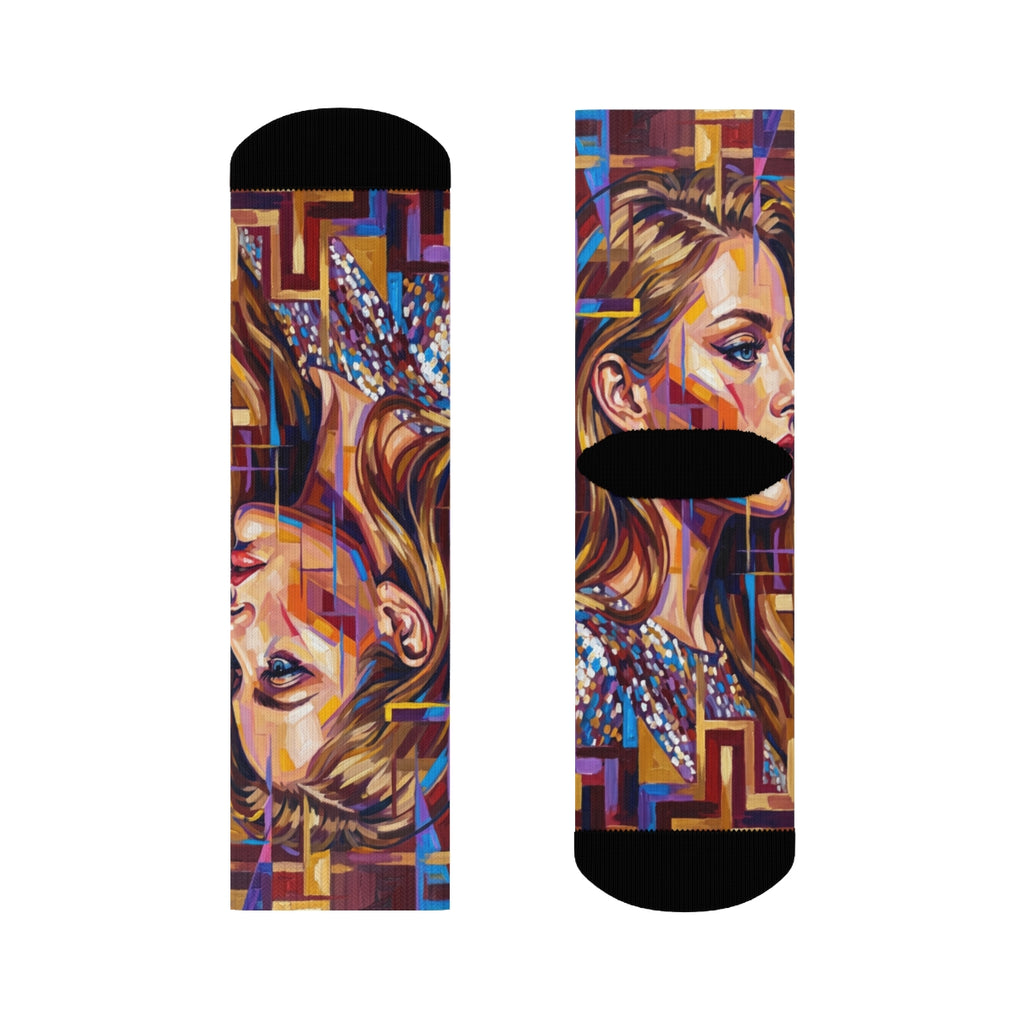 Crew Socks - Shattered Elegance | Echovira Gallery