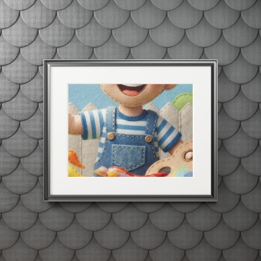 Fine Art Print Passepartout - Little Painter — Landscape......