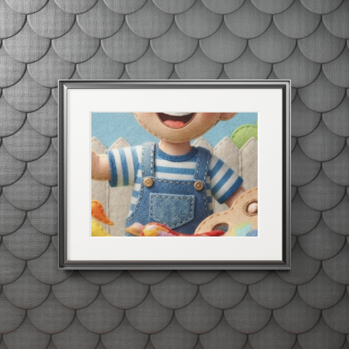Fine Art Print Passepartout - Little Painter — Landscape......