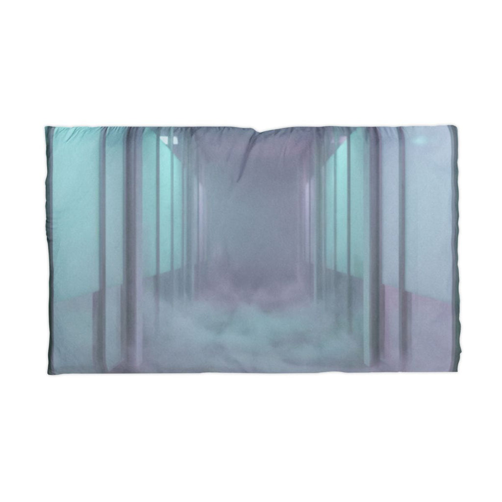 Microfiber Pillowcase - Liminal Corridor Fog Art Print |...