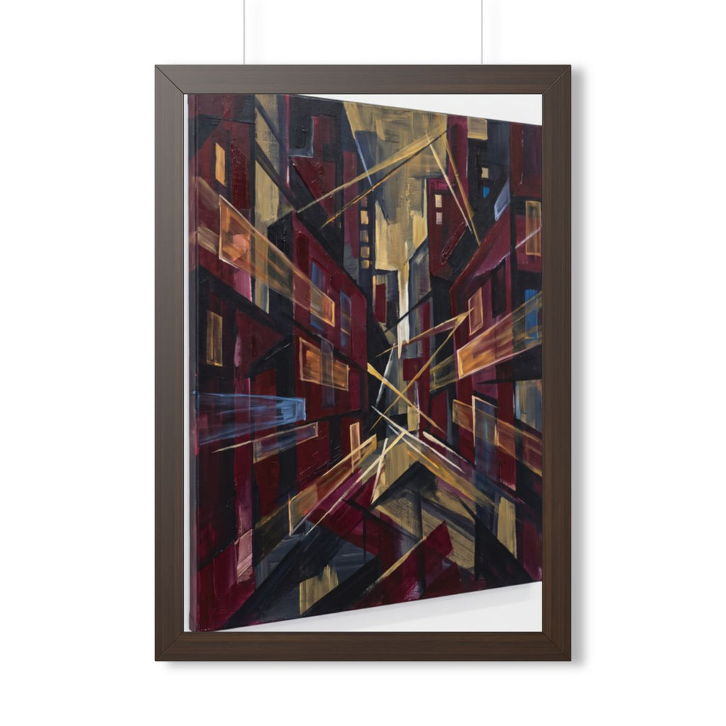 Framed Vertical Poster - Urban Perspective (11×14, 12×16......