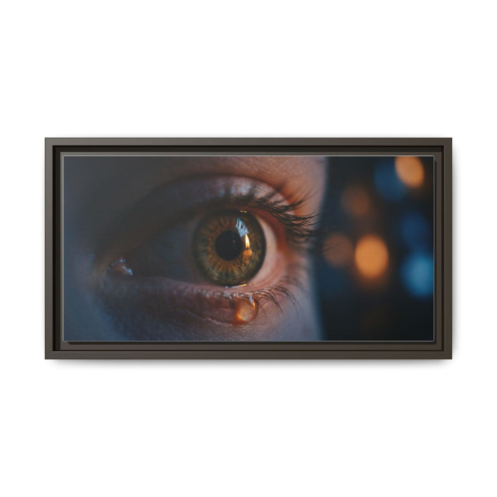 Framed Matte Canvas - Mystic Eye — Espresso / 1.25"