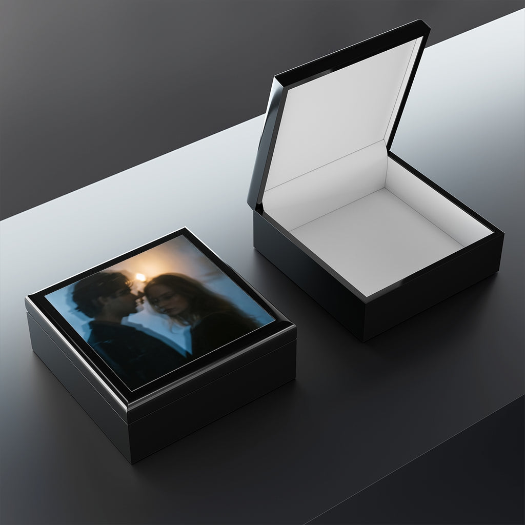 Midnight Reflections Jewelry Box - Moody Keepsake Case |...
