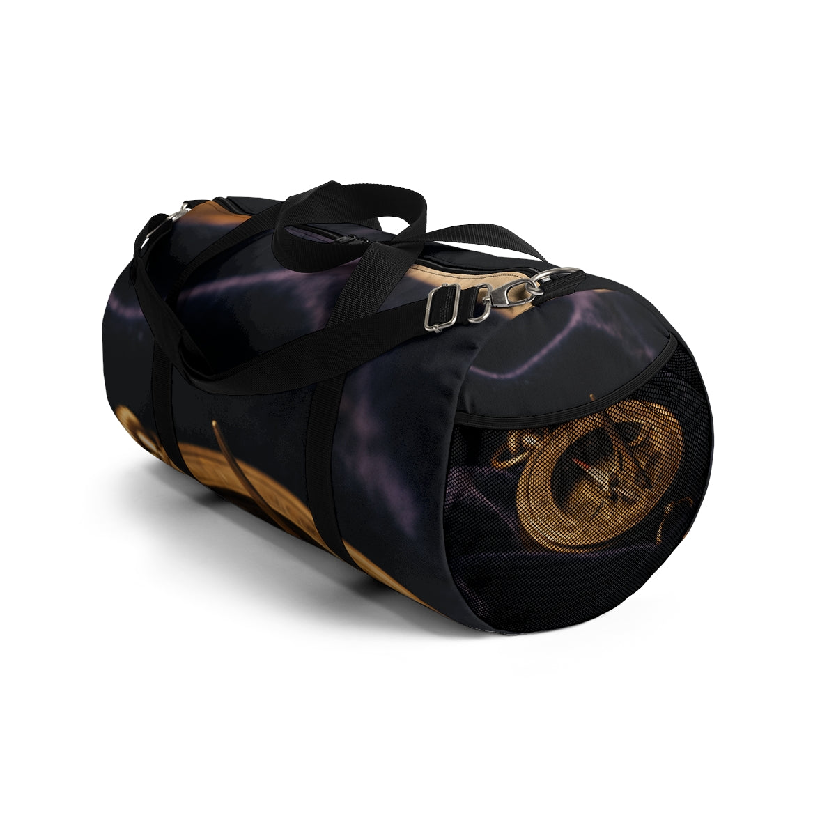 Vintage Brass Sundial Compass Duffel Bag