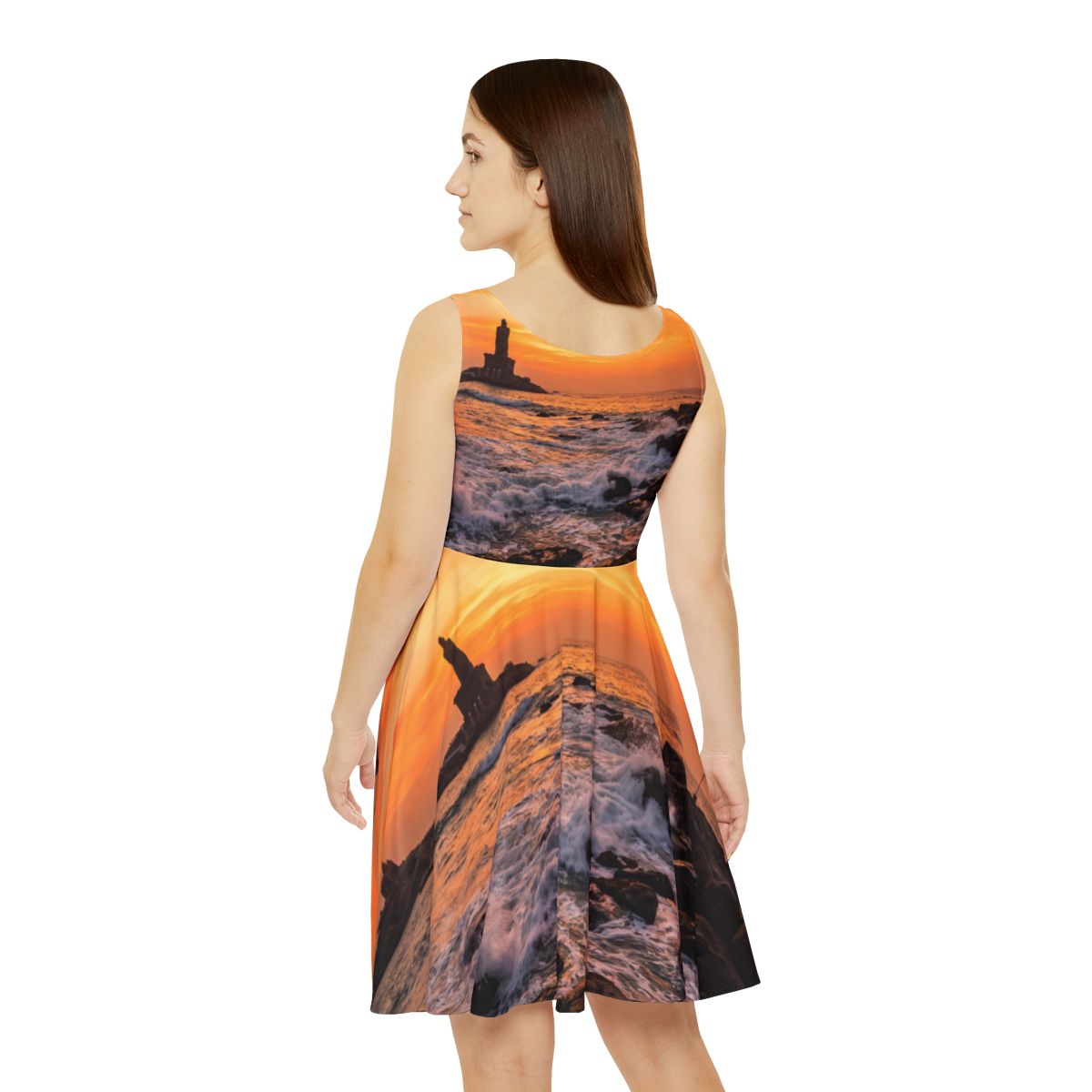 Damen-Skaterkleid – Goldene Küste