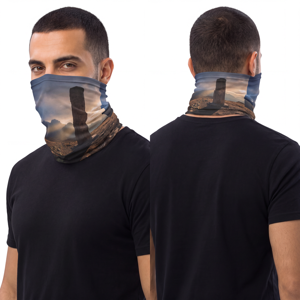 Men's Lightweight Neck Gaiter - Ancient Stone Column... |...