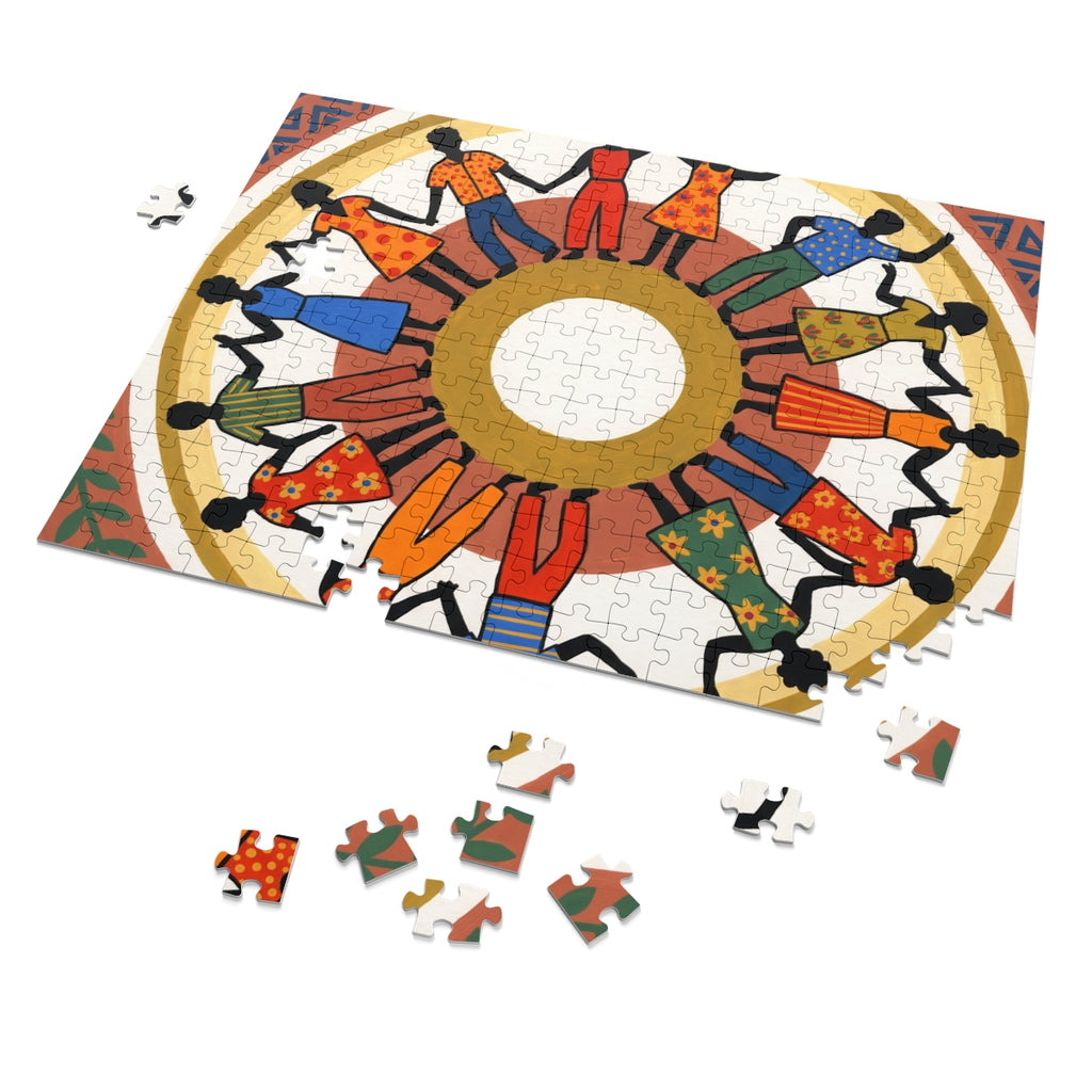 Jigsaw Puzzle with Tin - Unity Mandala Folk Art (30, 110......