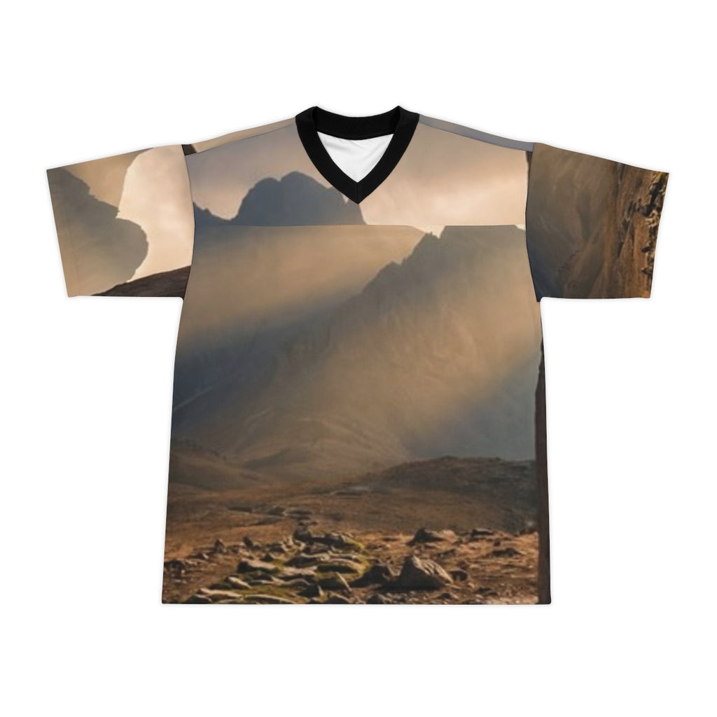 Unisex Football Jersey - Mystic Monolith Ancient Persian......
