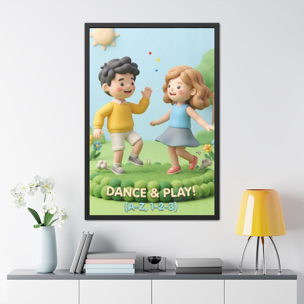 Framed Poster - Joyful Meadow Friends — Portrait (8×12... |...