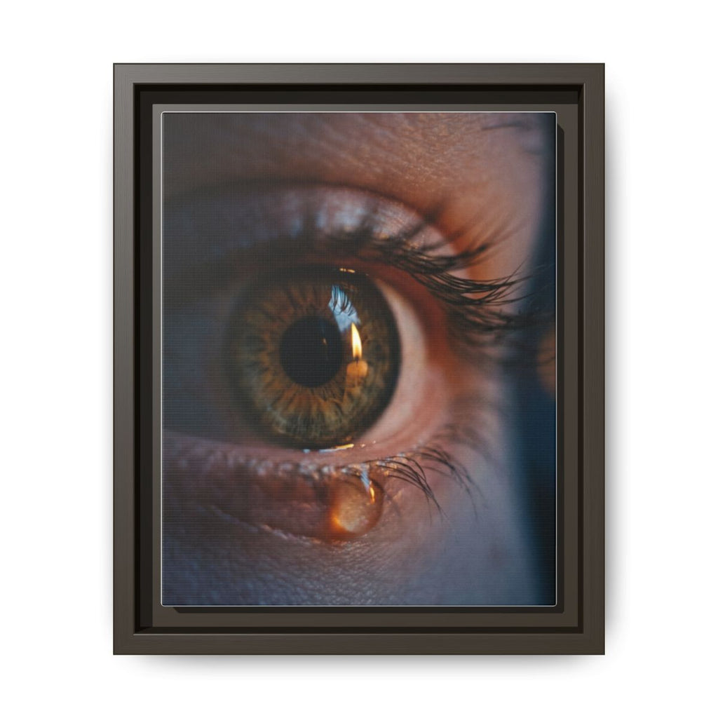 Matte Canvas, Framed - Luminous Tear