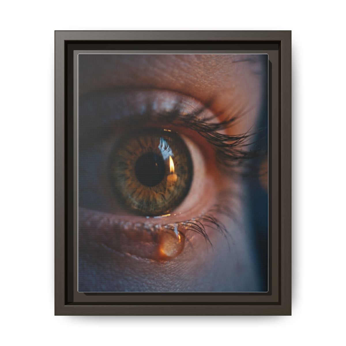 Matte Canvas, Framed - Luminous Tear