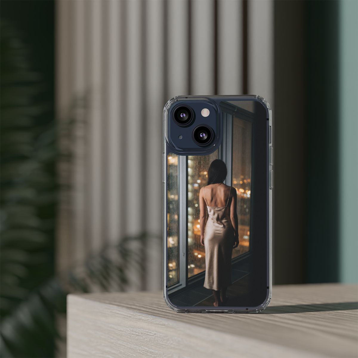 Clear Impact-Resistant Cases - Clear Phone Case - Rainy Mood...