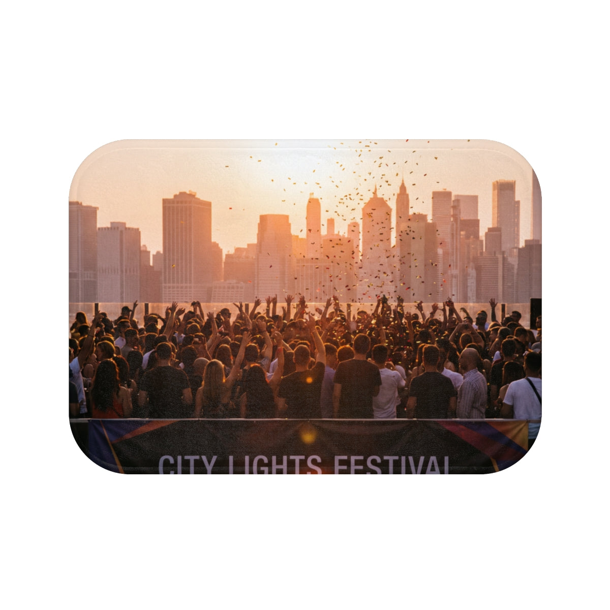 Bath Mat - City Lights Festival | Echovira Gallery