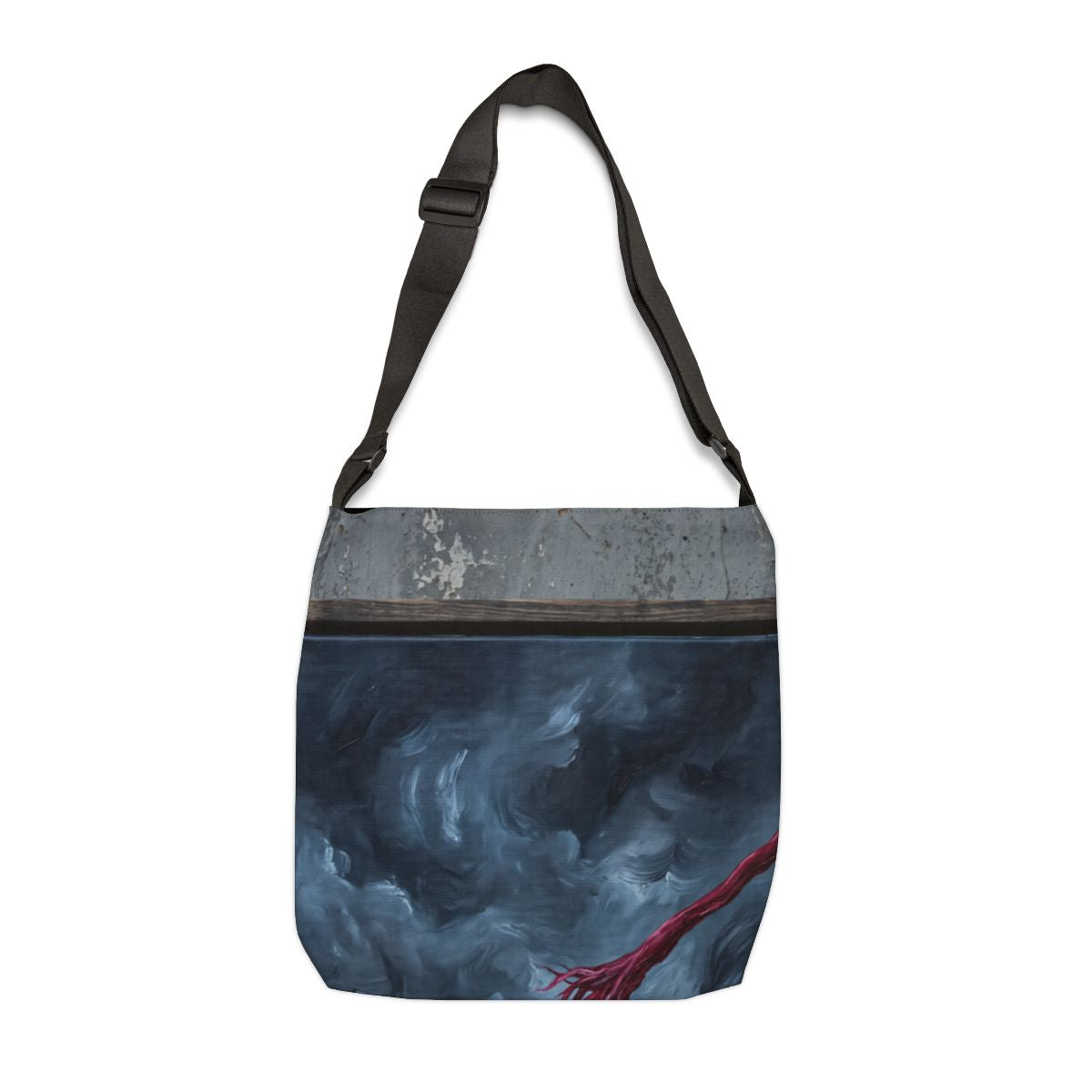 Crimson Tether Storm Adjustable Tote Bag