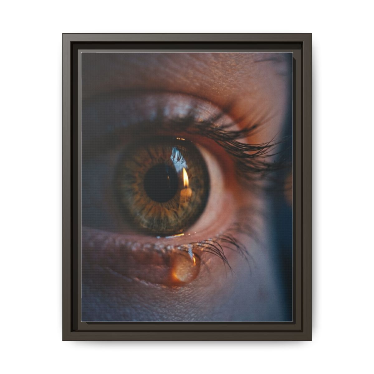 Matte Canvas, Framed - Luminous Tear
